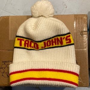 Vintage Taco John’s ski pom hat